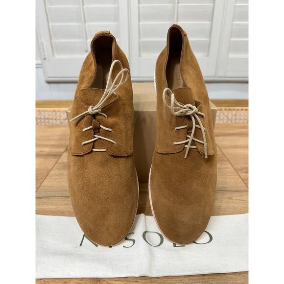 Nisolo Mens Lightweight Flex Derby Shoes Tan Leather Size 11 NIB Travel Vacation main image 5